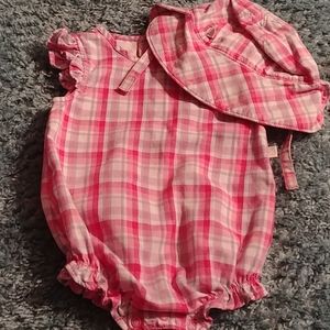 OshKosh romper & hat set